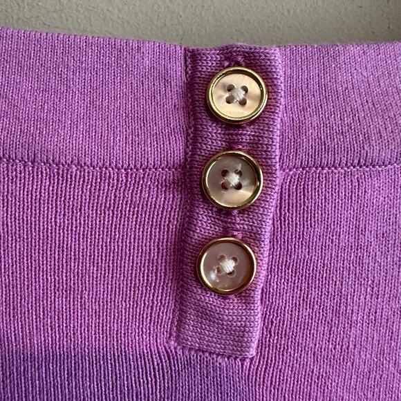 Talbots Classics Bateau Neck Sweater Pullover Top 2X Petite Lavender Pink Lilac - Picture 5 of 8